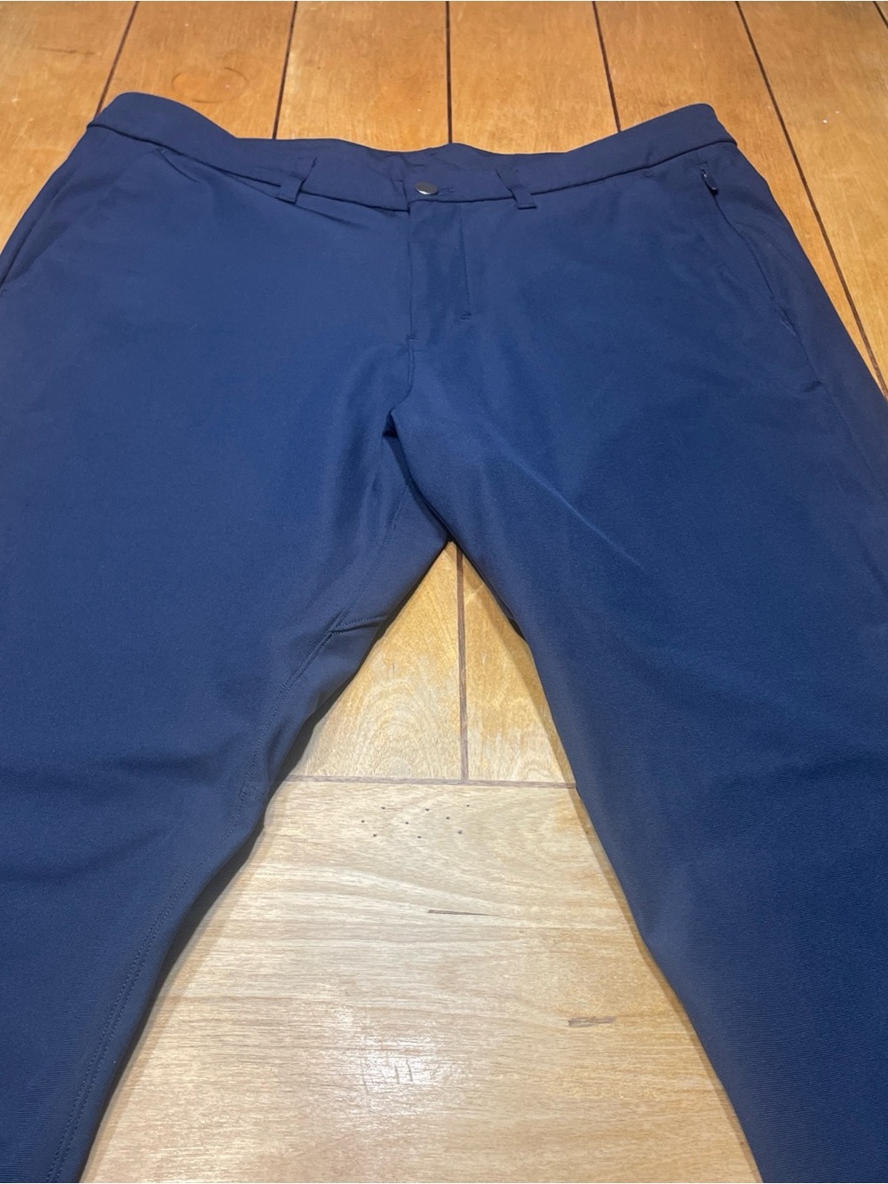 Lululemon Commission Slim Pant Warpstreme Size 34x30 Color True Navy EUC